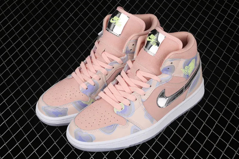 All categories Air Jordan Jordan series basketball shoes Air Jordan 1 Mid Air Jordan 1 Mid AJ1 Joe 1 China silver powder CW6008-600